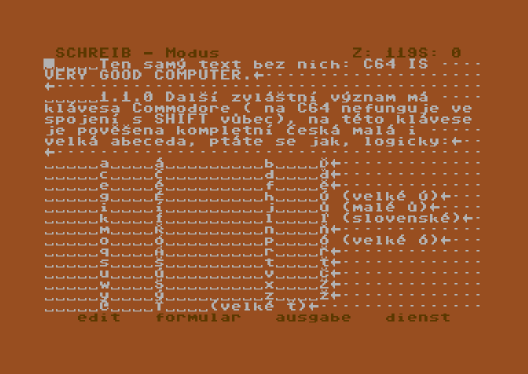 Textomat++ - klávesnice